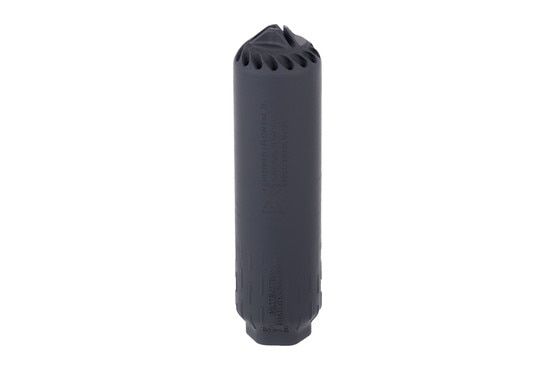 HUXWRX FLOW 5.56 TI Suppressor has a 3D printed design